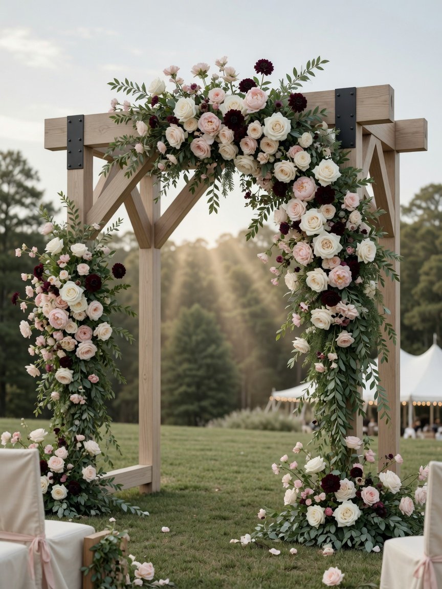 Arche fleurie de mariage Maison Corolle