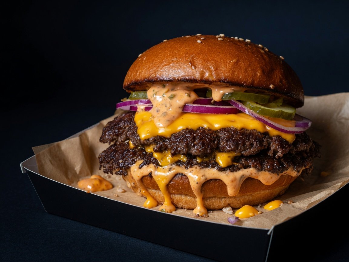 Smash burger signature BRAISE au fromage fondant