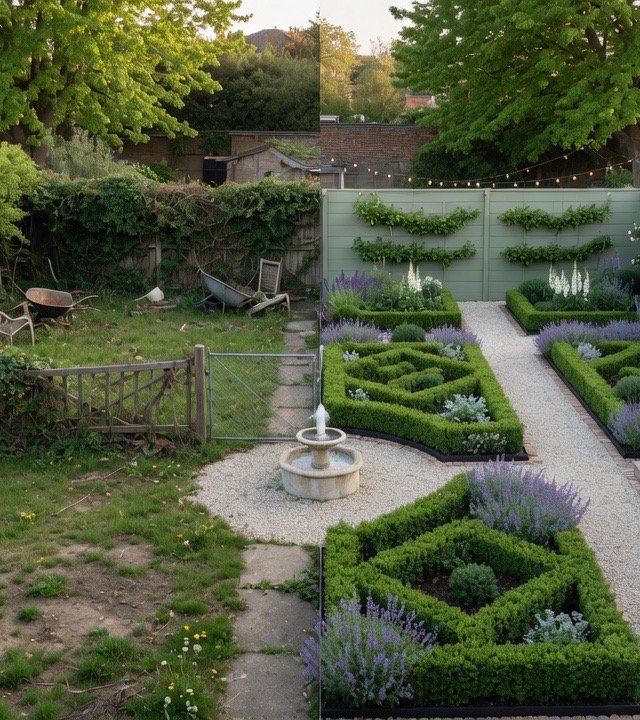 Jardin avant rénovation — état initial